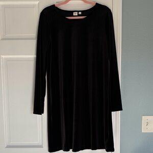 GAP Black Velvet Swing Dress